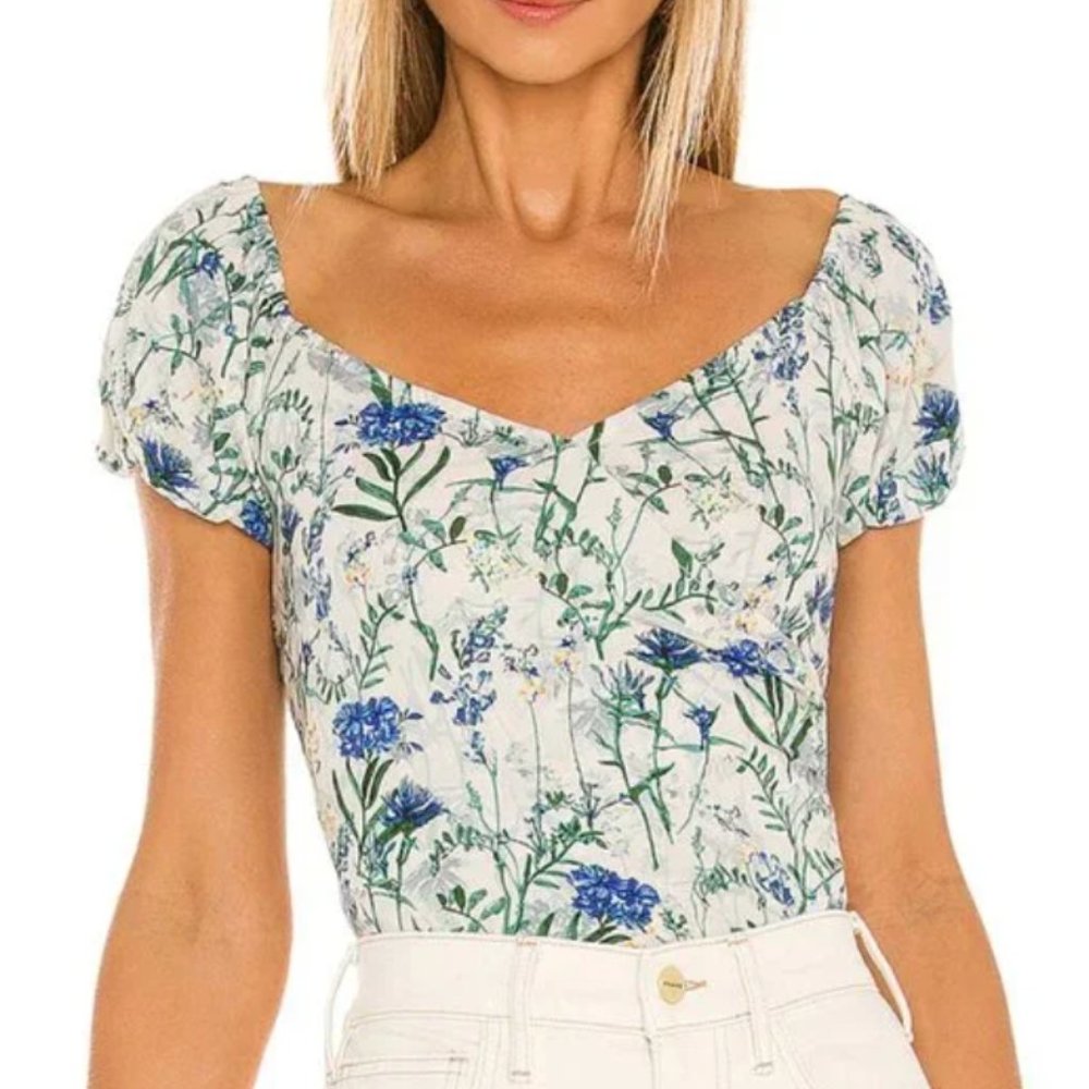 Surplice Top Floral Top